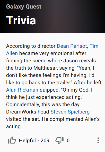 TIL before he died Alan Rickman straight up murdered Tim Allen