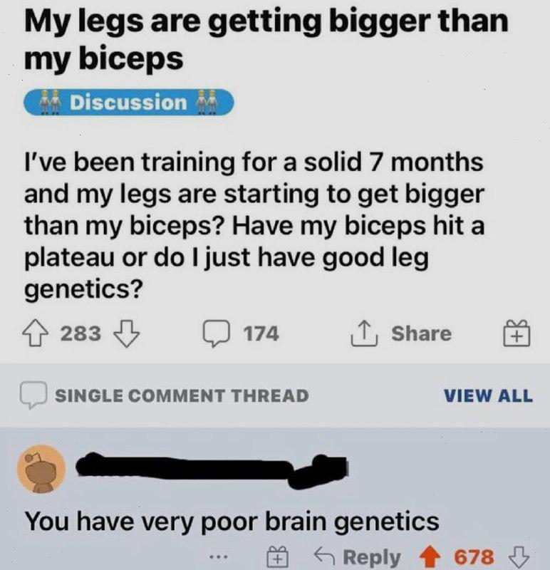 I wonder what kind of genetics he does have