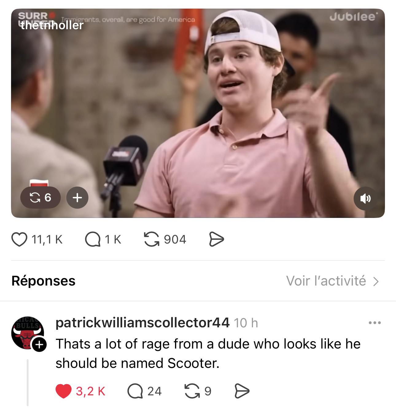 Scooter is a bit angry
