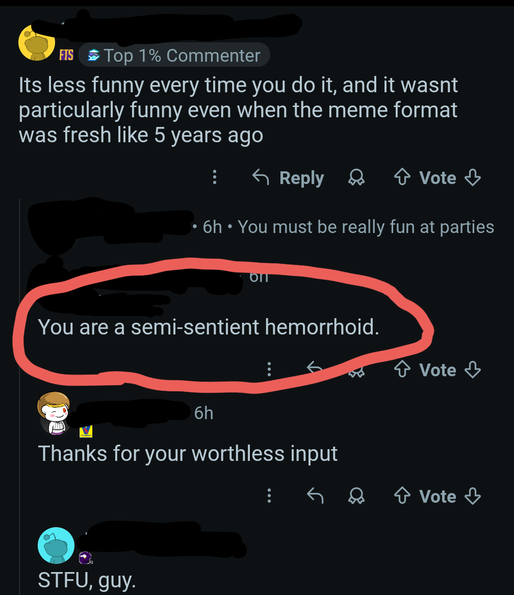 Party pooper doesn't like Shooting Stars memes