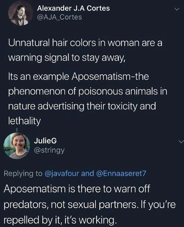 A thread on aposematism