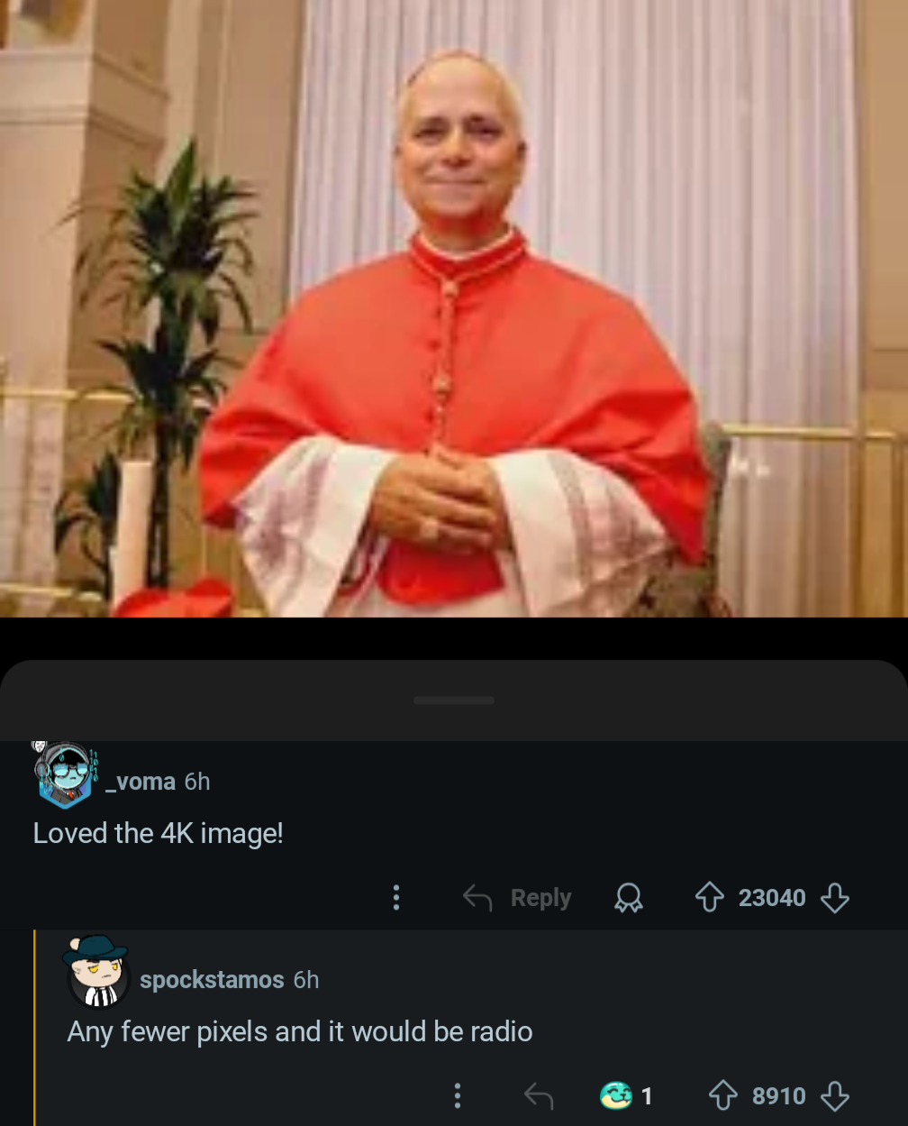 A new pope with a bad photo