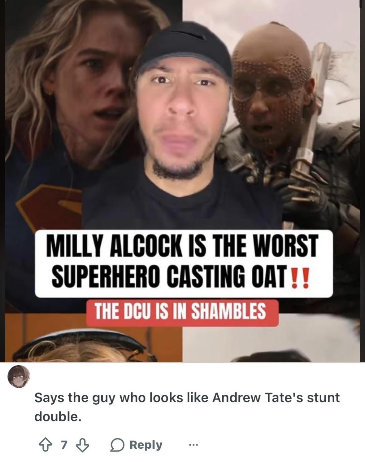 WTF Does Andrew Tate's Stunt Double have One Sided Beef with Supergirl?