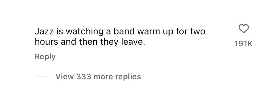 Instagrammer thoughts on Jazz