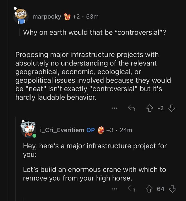 Infrastructure debates getting spicy