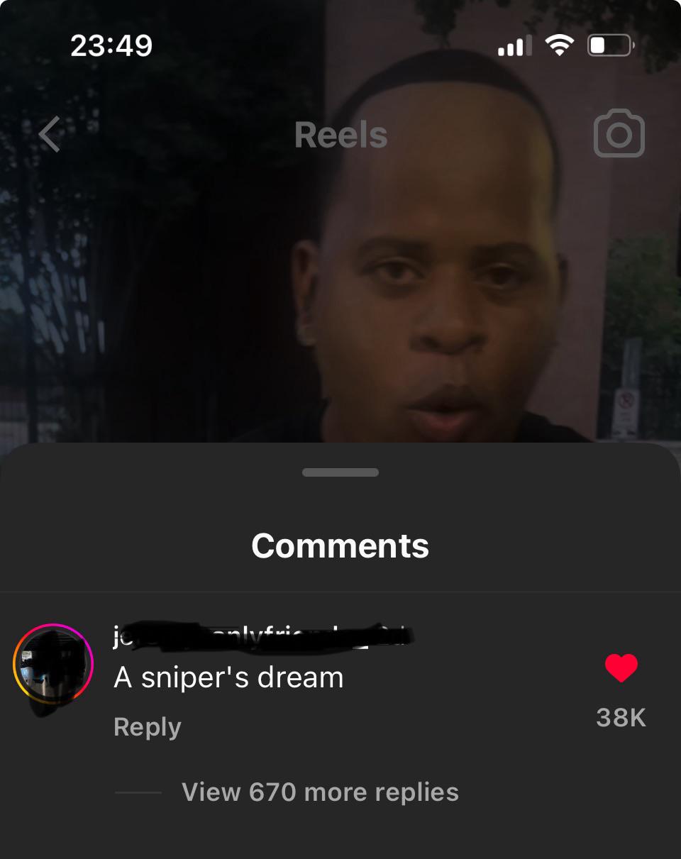 Its always the instagram comments