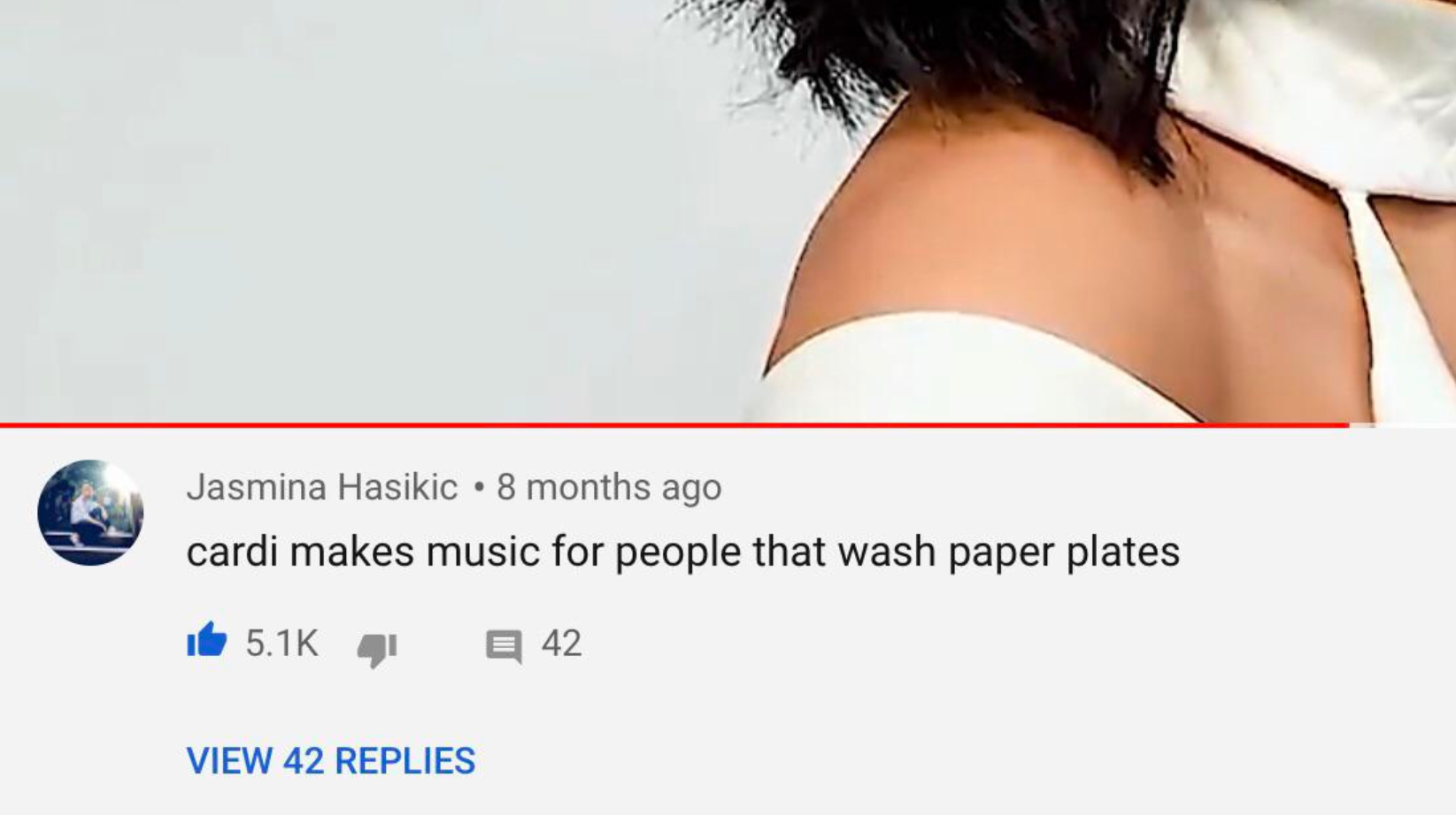 On a Video about Cardi B—Oh, Snap