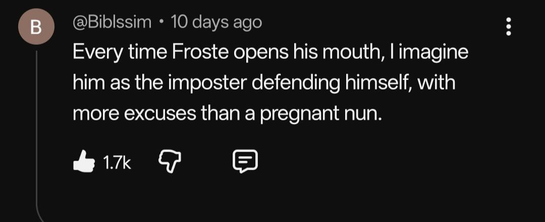 This is one HELL of an insult