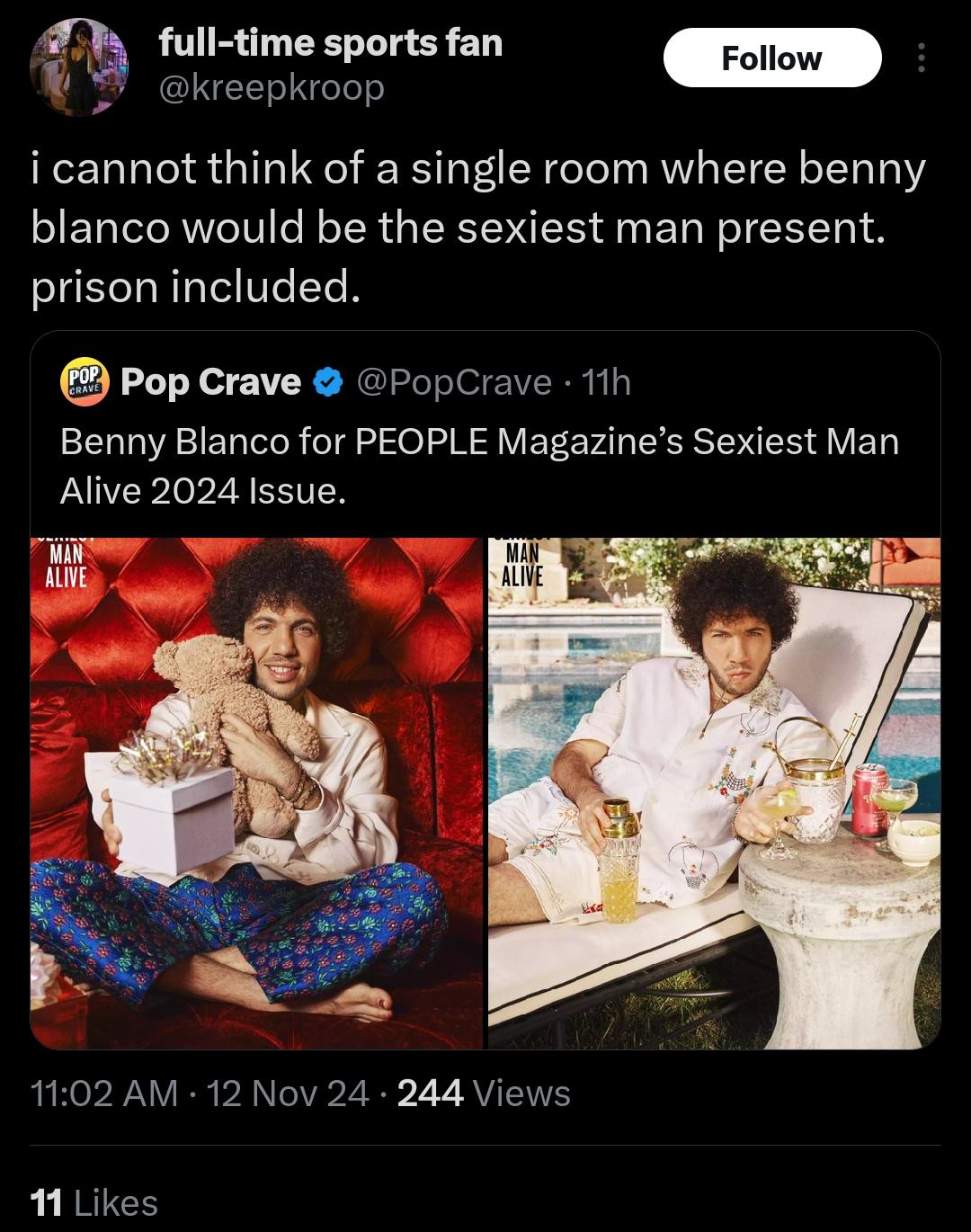 More Benny Blanco slander