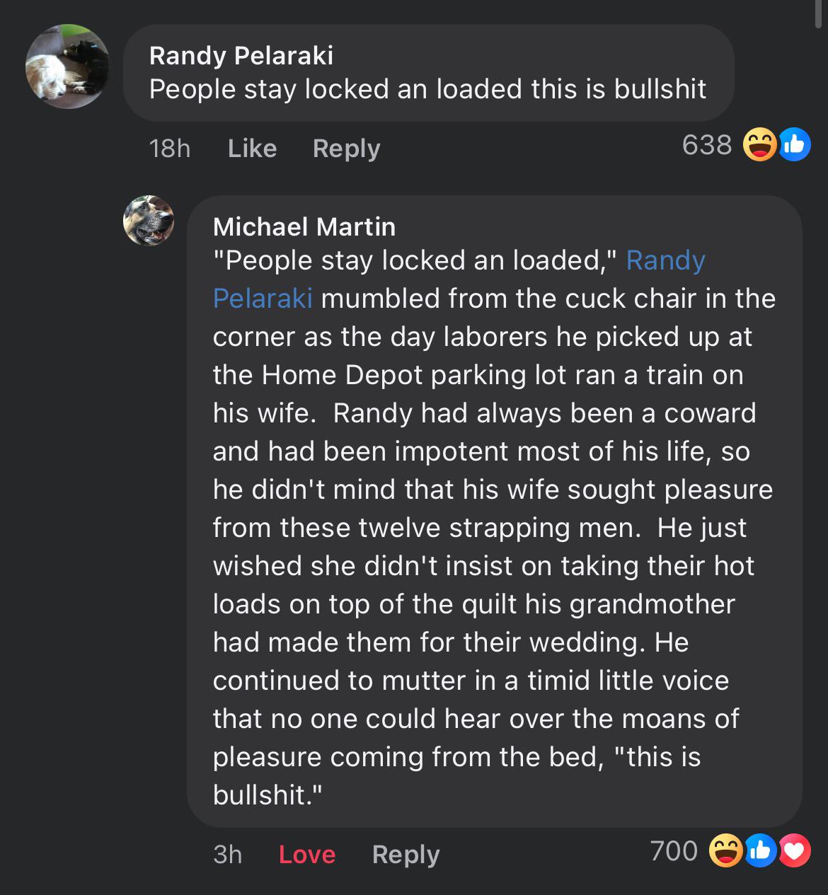 Sit down, Randy.
