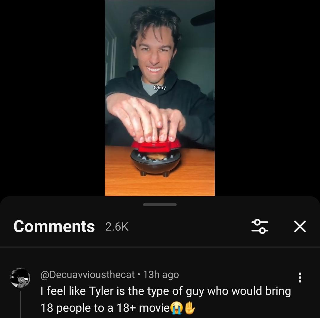 The guy was "trying" to use a raw potato in a waffle maker to "make waffle fries" - this gem was below 👇 😂