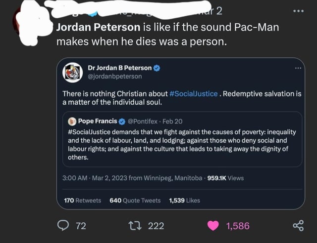 Jordan Peterson getting it on twitter