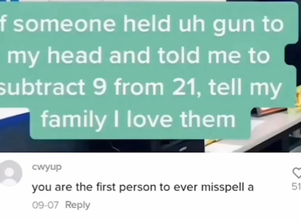 How do you misspell "a" tho?
