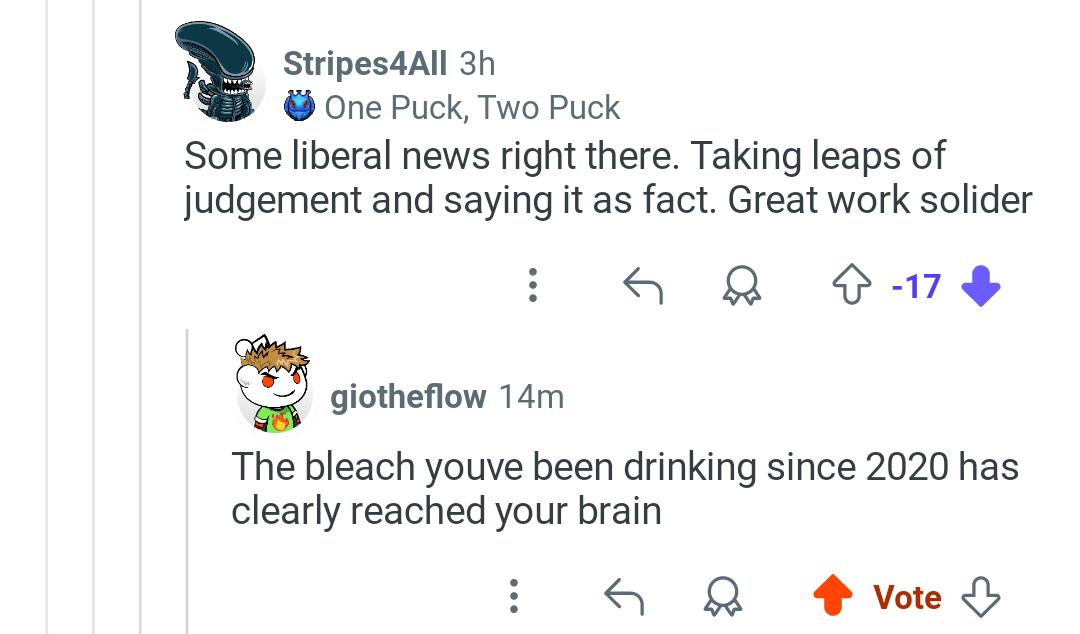 The alternative vaccine doing its work.