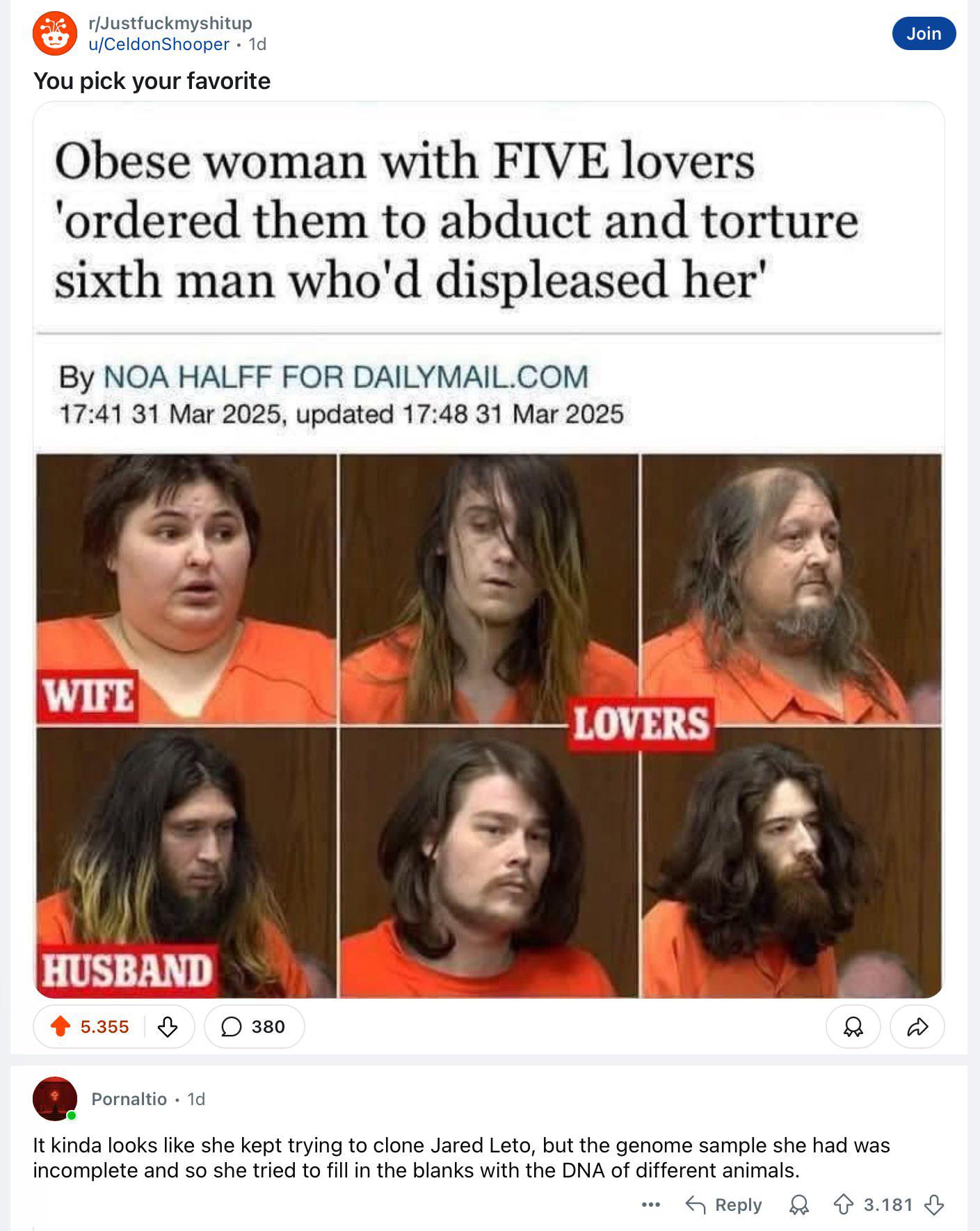The many iterations on Jared Leto