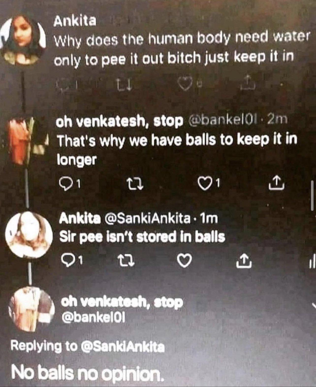 That comeback ignored every science class