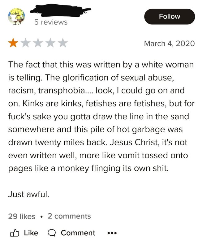 A review for a specific book