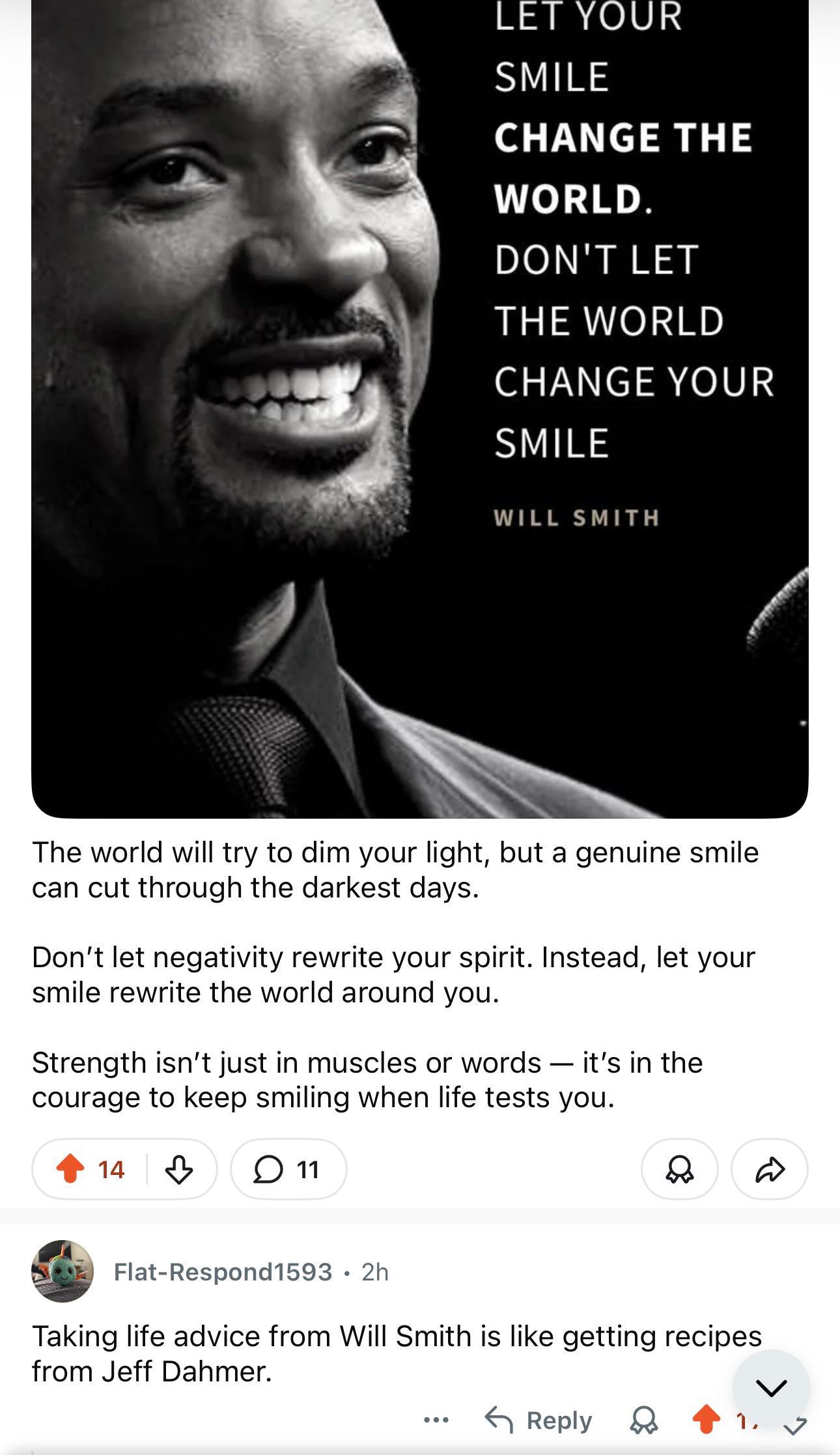 Will smith advices