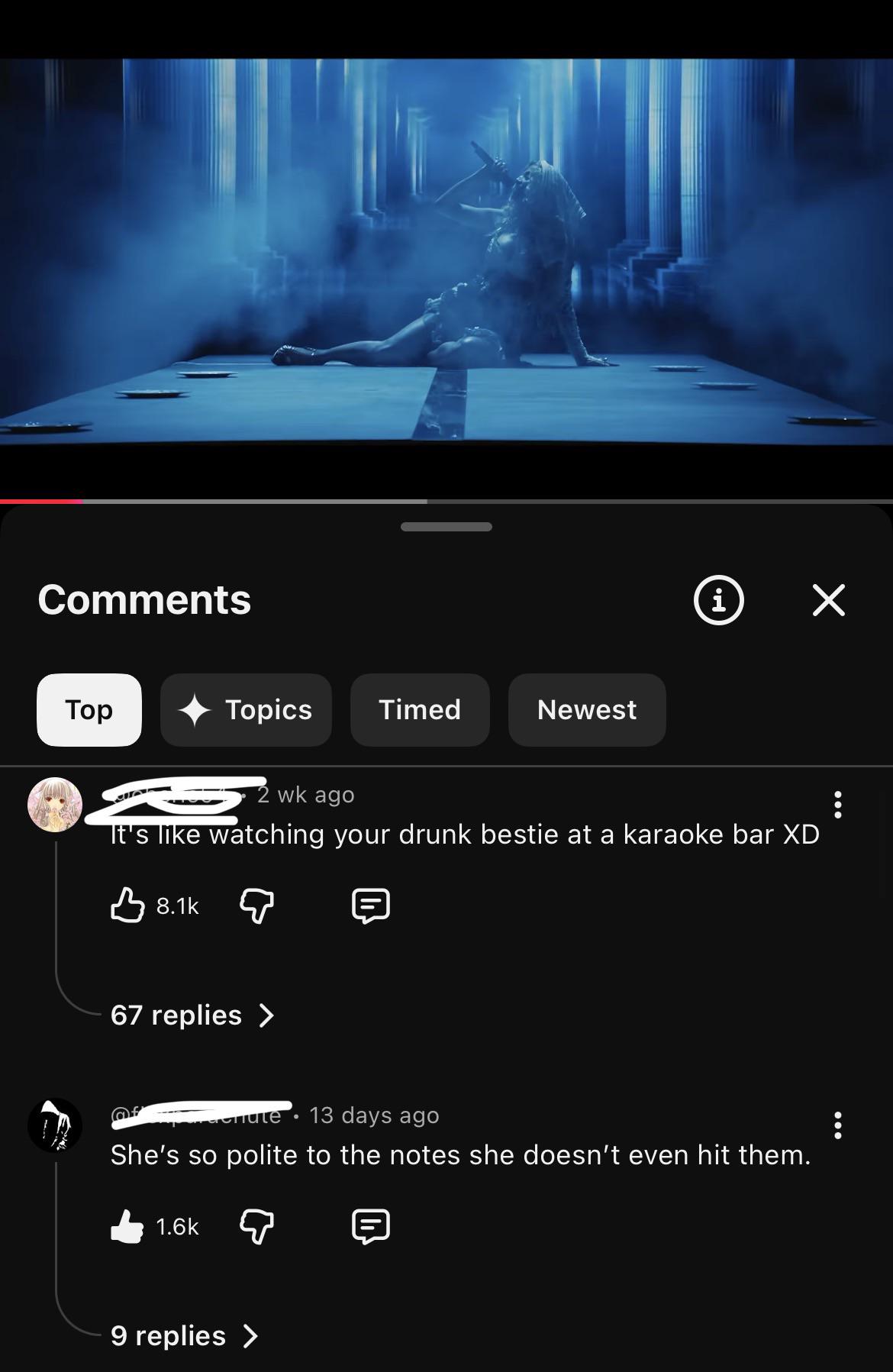 I mean she REALLY didnt hit then