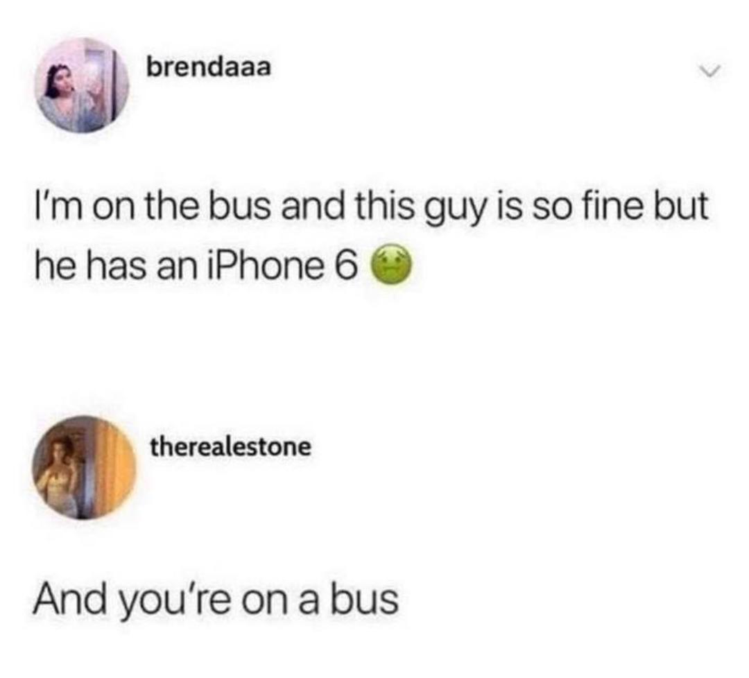 And you’re on a bus
