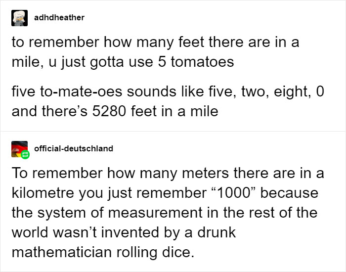 Imperial vs. Metric (ROUND 1)