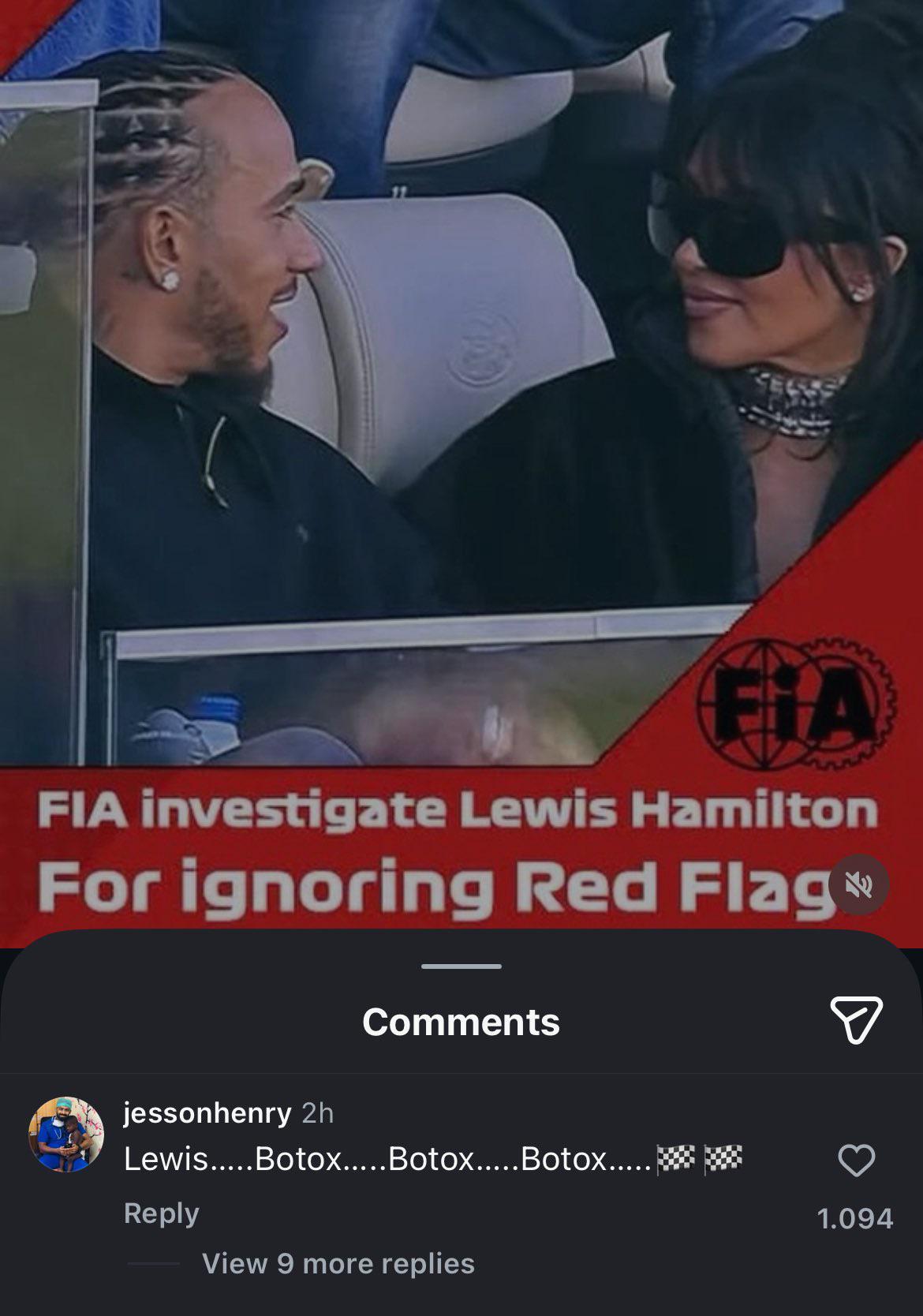 F1 fans having a time of their life seeing Lewis date Kim Kardashian