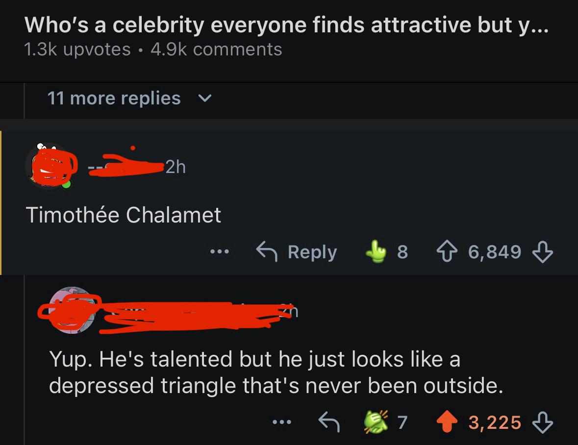 Depressed triangle that’s never been outside