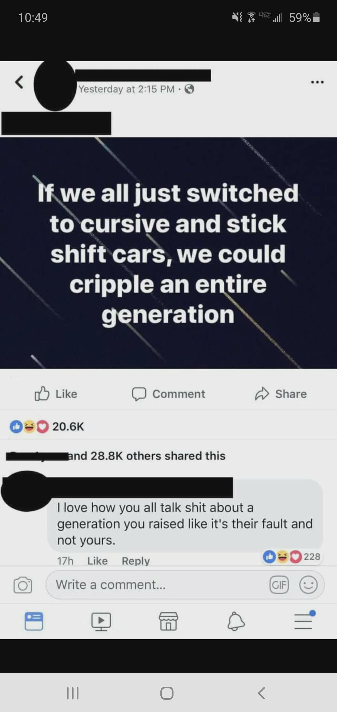 Not sure if this counts, but I'm Gen Z even I felt this one