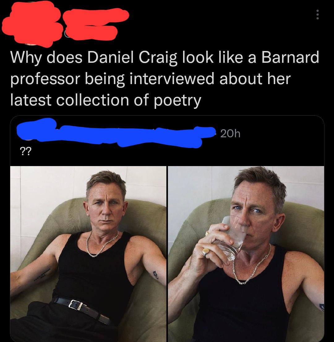 Daniel Craig, Barnard poet