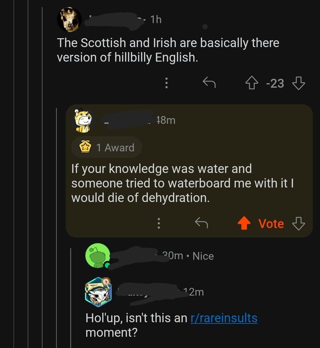 the scottish and irish didnt like that