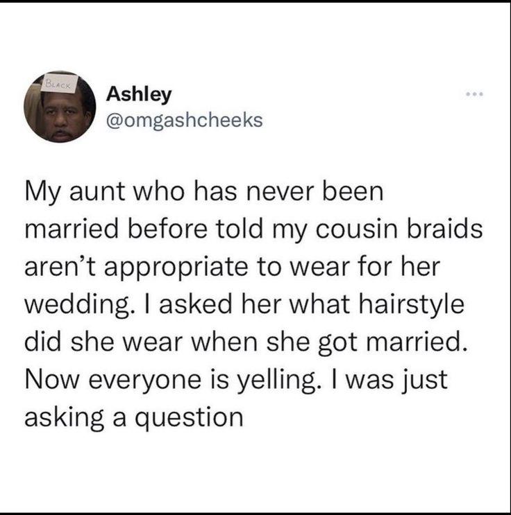 He literally just asked a question