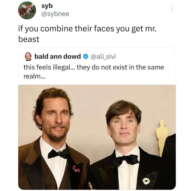 If you combine their faces you get mr beast