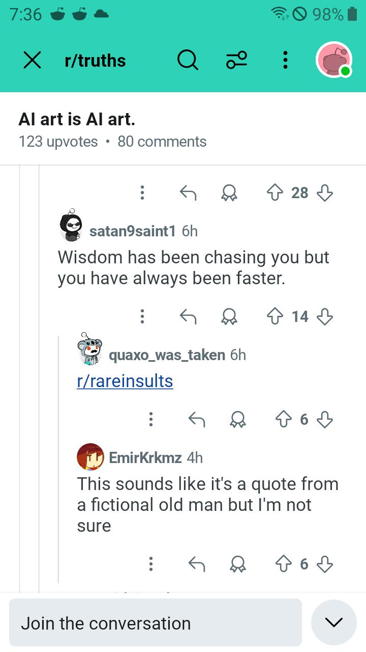 You have always been faster