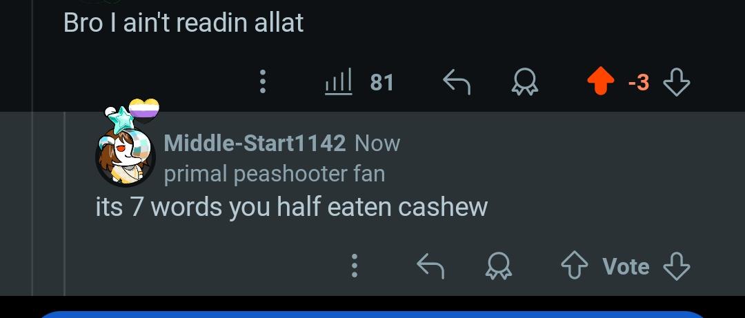 How do you half eat a cashew?