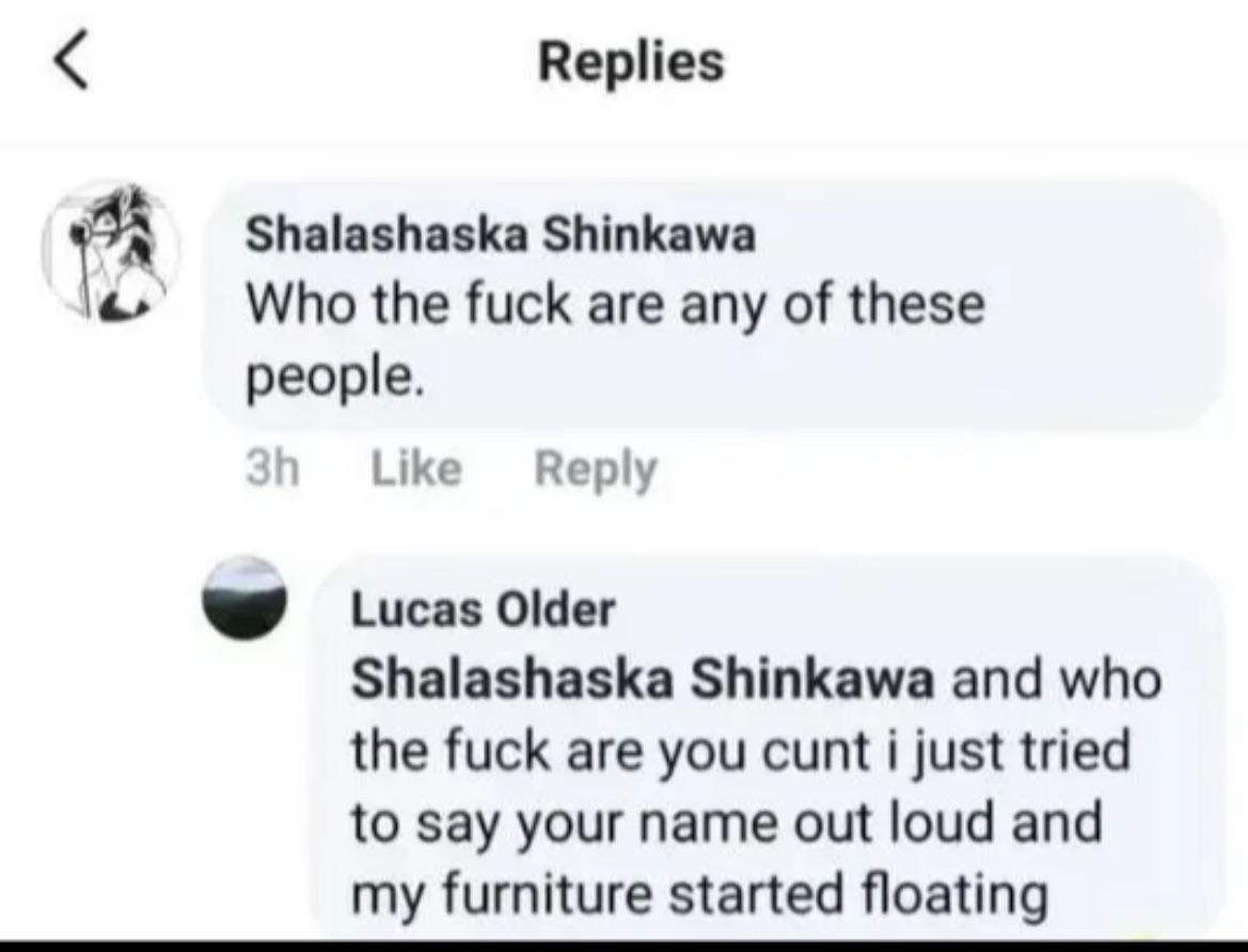 I’d be careful saying their name