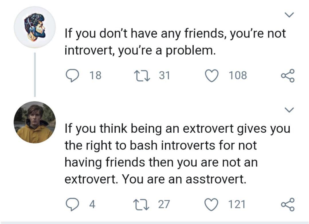 Not an extrovert