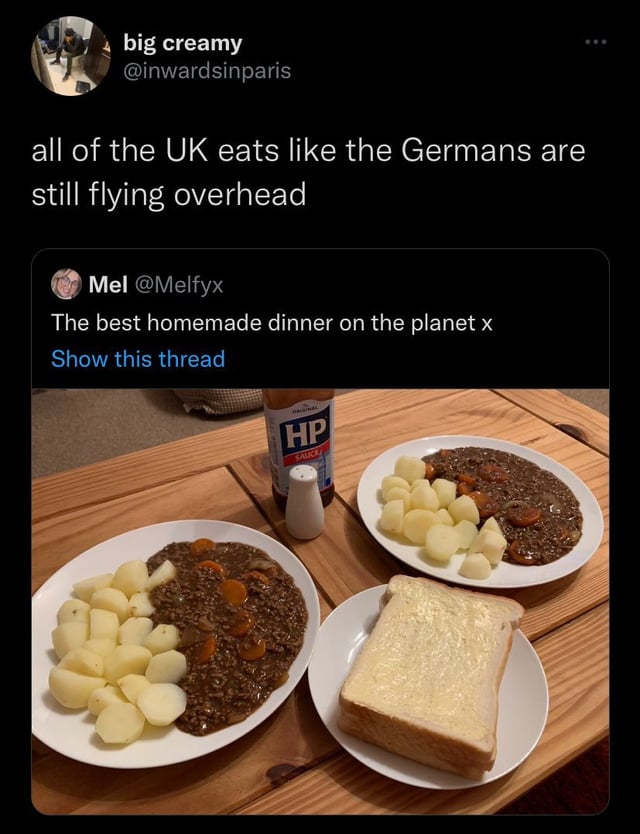 UK food is like war