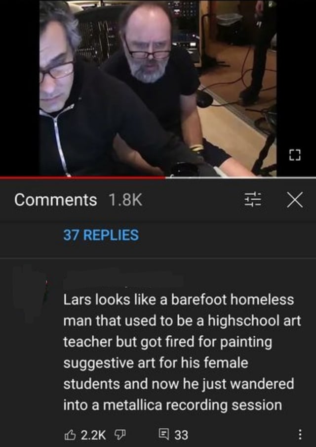 What happened to you Lars