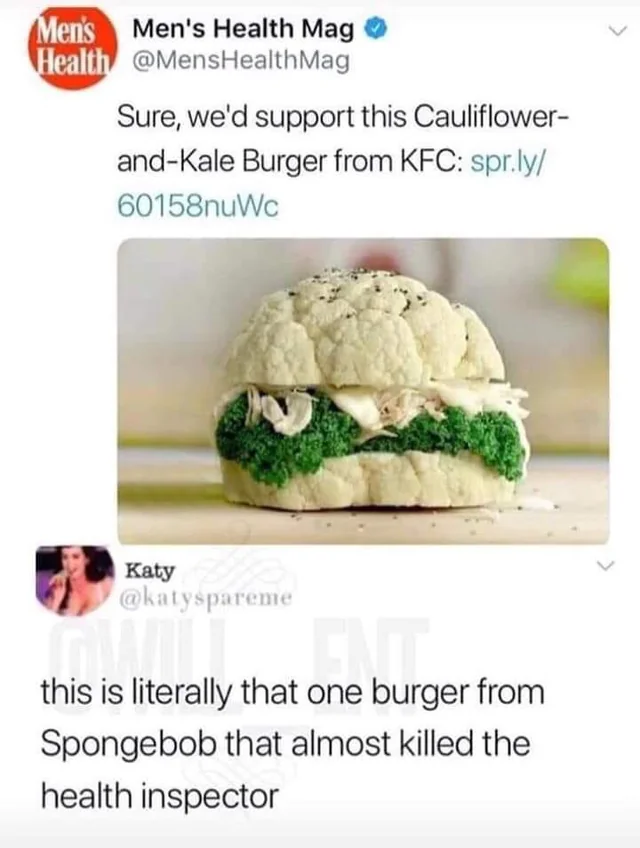 A cauliflower burger.