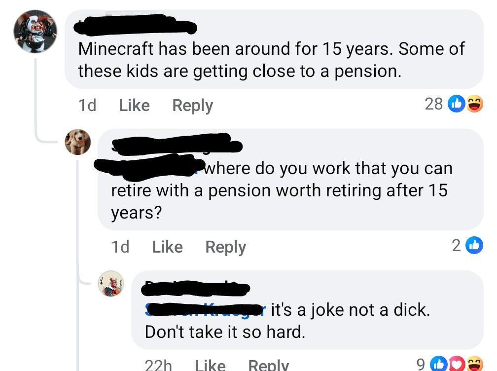 It's a joke...