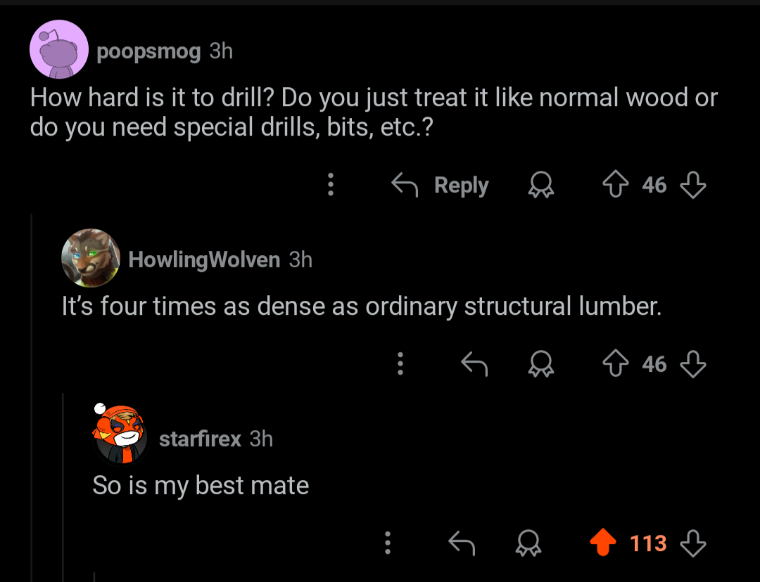 4 times denser than structural lumber