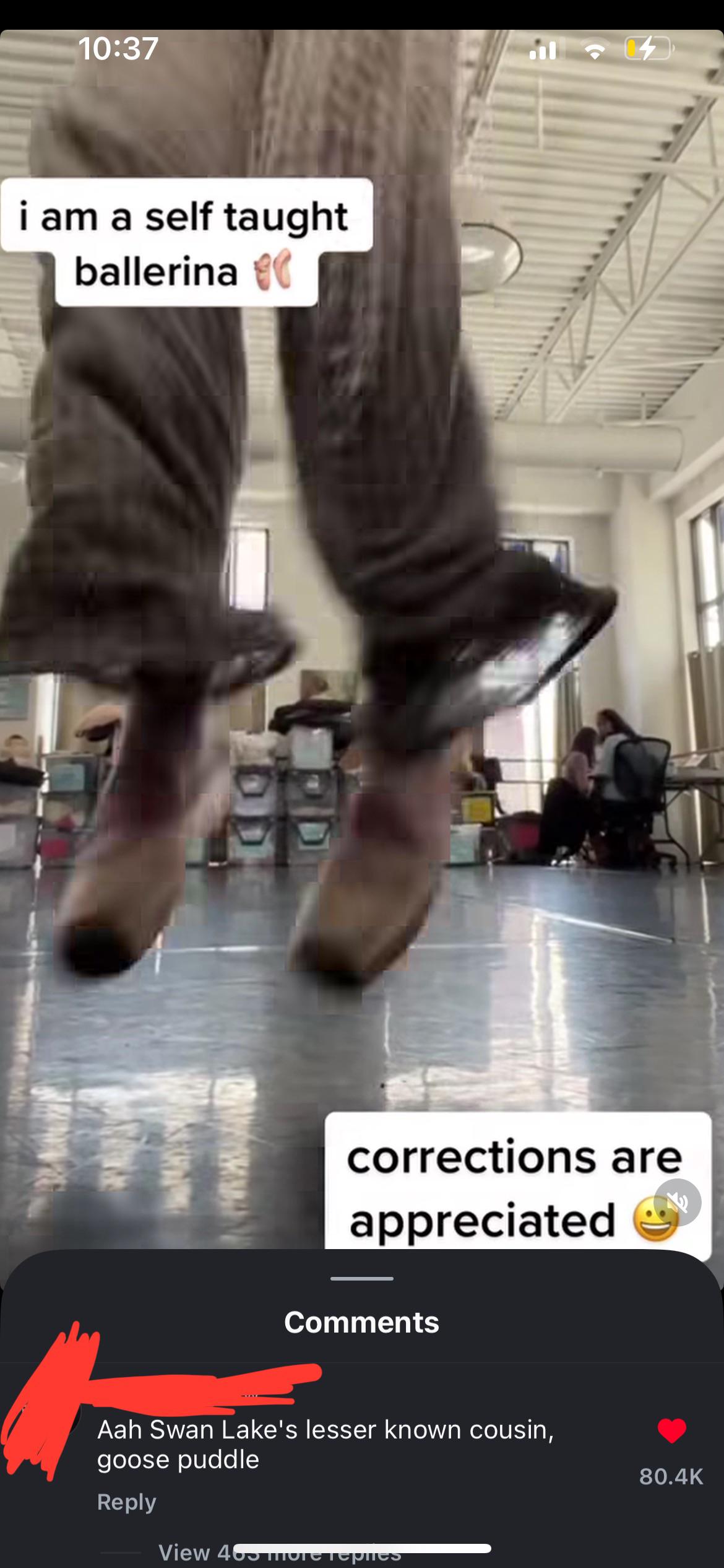 Self taught ballerina on instagram reels