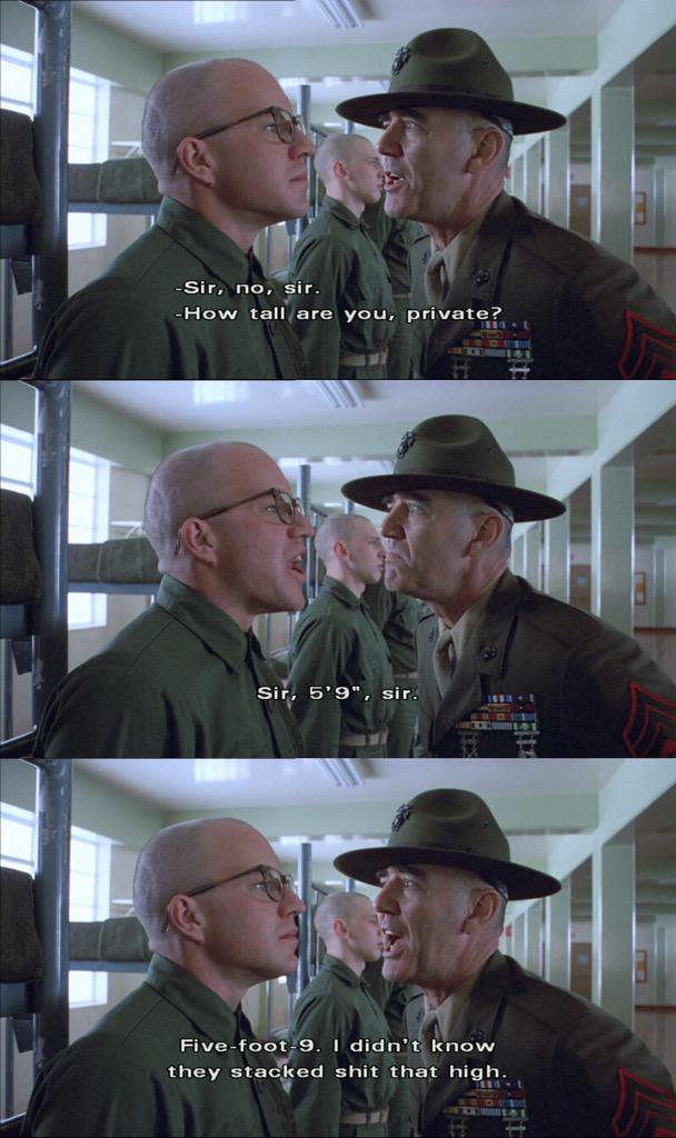 Full Metal Jacket has some of the best insults