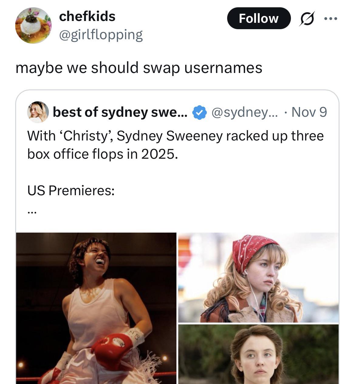 Old: sydneyfiles, new:girlflopping