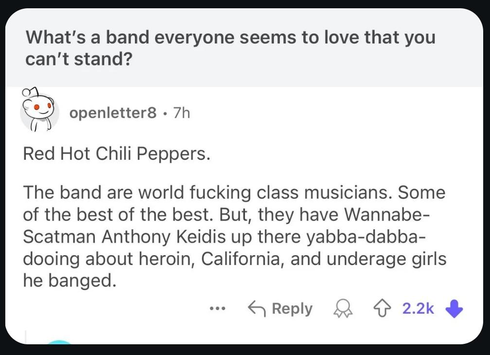 All I can think of is Weird Al's Bedrock Anthem