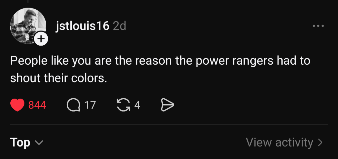 Power Rangers insult 🤌