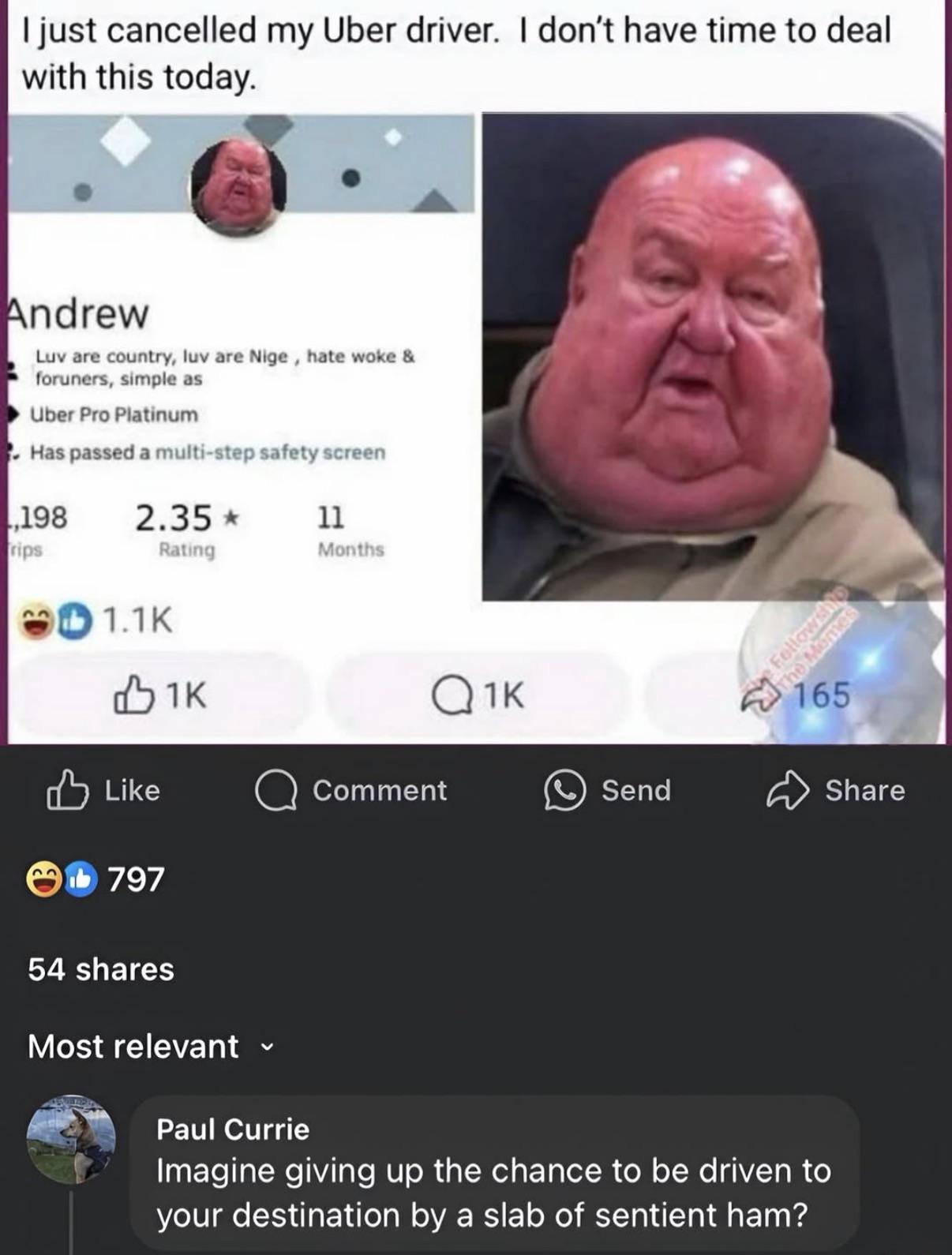 The ham was alive all this time