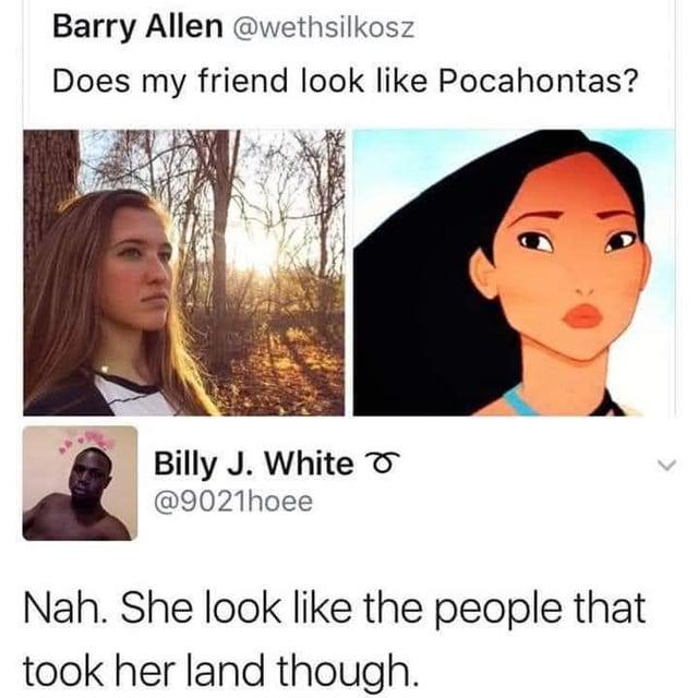 I hope she don't tell her friend what he said