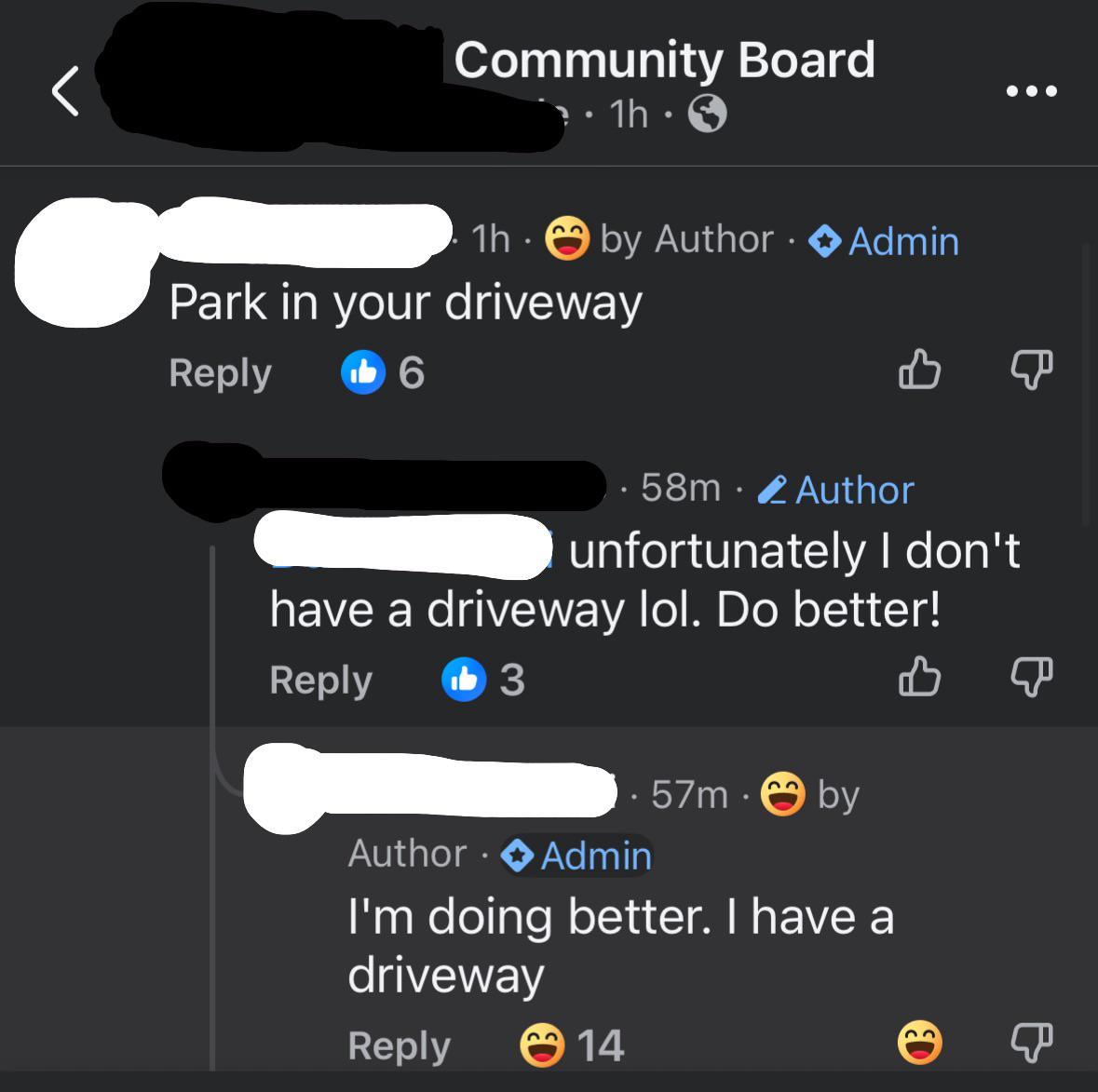 Admin being ruthless in my local fb group