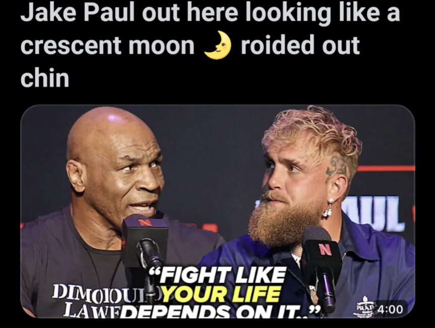 Jake Paul's new lunar look